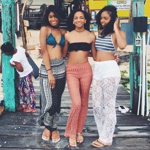 Free People Sahara Smocked Wide Leg Pants